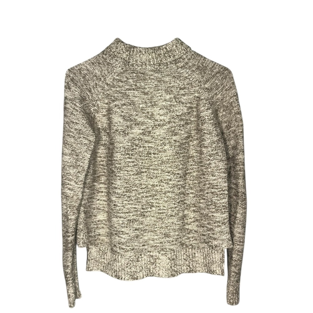 Madewell‎ Heather Taupe Raglan Turtleneck Sweater Boxy Oversized Cotton Blend XS - Picture 5 of 5